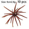 Realistic Sea Urchin Soft Fishing Lures - 10 Pack