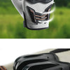 A variety of black and green breathable half-finger motorcycle cycling gloves shown in different views.
