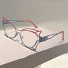 Vintage Oversized Cat Eye Blue Light Glasses for Women