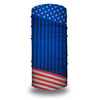 A tube bandana or head wrap featuring the design of the United States flag.