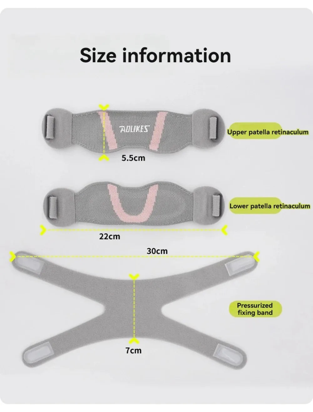 Adjustable Knee Support Strap with Dual Straps for Pain Relief