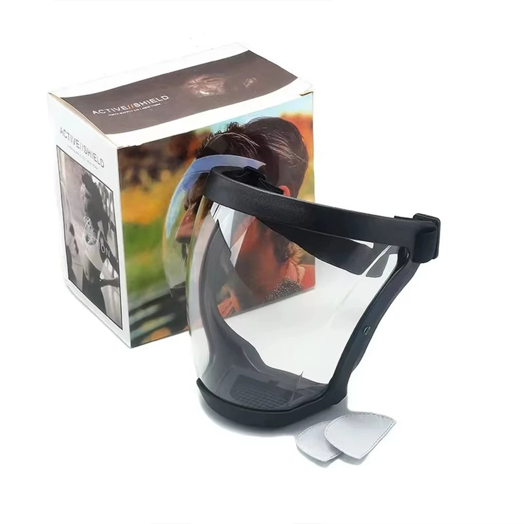 Reusable Transparent Full-Face Protection Shield