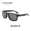Black-R polarized sunglasses for men with UV protection