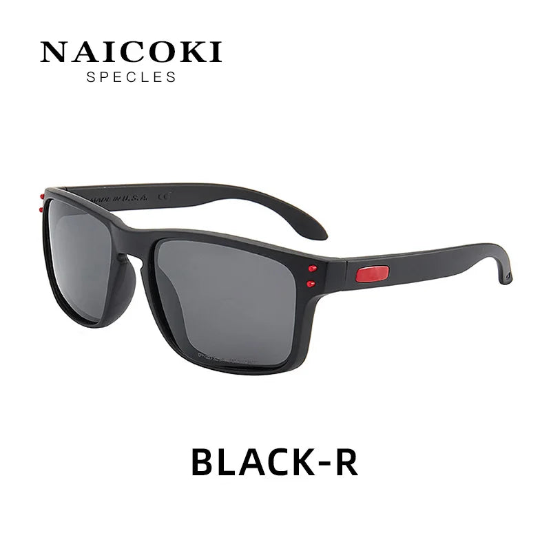 Black-R polarized sunglasses for men with UV protection