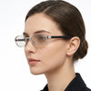 Retro Oval Sunglasses with Slim Metal Frame