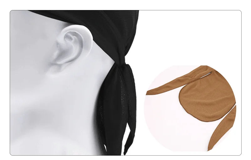 Quick-Dry Cycling Head Scarf with Breathable Knit Fabric
