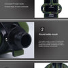 Details show a food grade silicone kettle with a green and black camouflage pattern, highlighting its convenient design and m