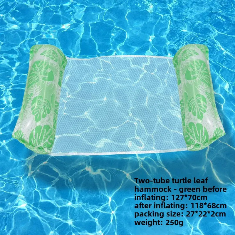 Striped Inflatable Pool Hammock for Adults