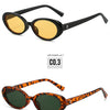 Retro Oval Sunglasses with UV400 Protection