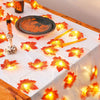 Maple Leaf LED String Lights – Battery Operated Waterproof Decor