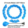 Adjustable Weighted Exercise Hoop for Core and Waist Toning