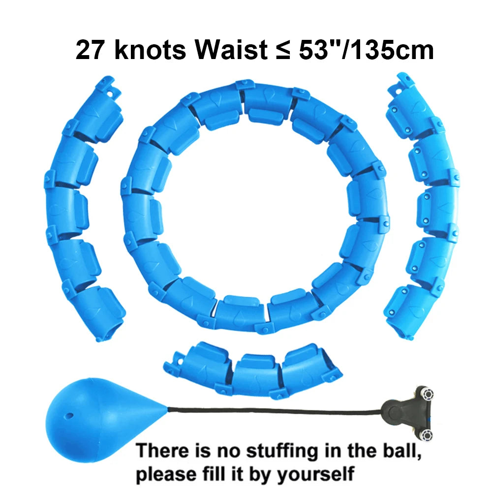 Adjustable Weighted Exercise Hoop for Core and Waist Toning