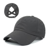 Women's Quick-Dry Mesh Baseball Cap with Ponytail Opening