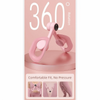 Pink 360 degree rotatable thigh and hip strength trainer with comfort features