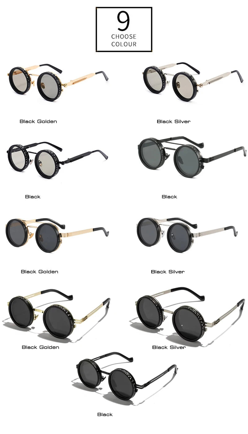 Vintage Round Polarized Sunglasses with UV400 Protection
