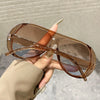 Vintage Oversized Pilot Sunglasses with UV400 Protection