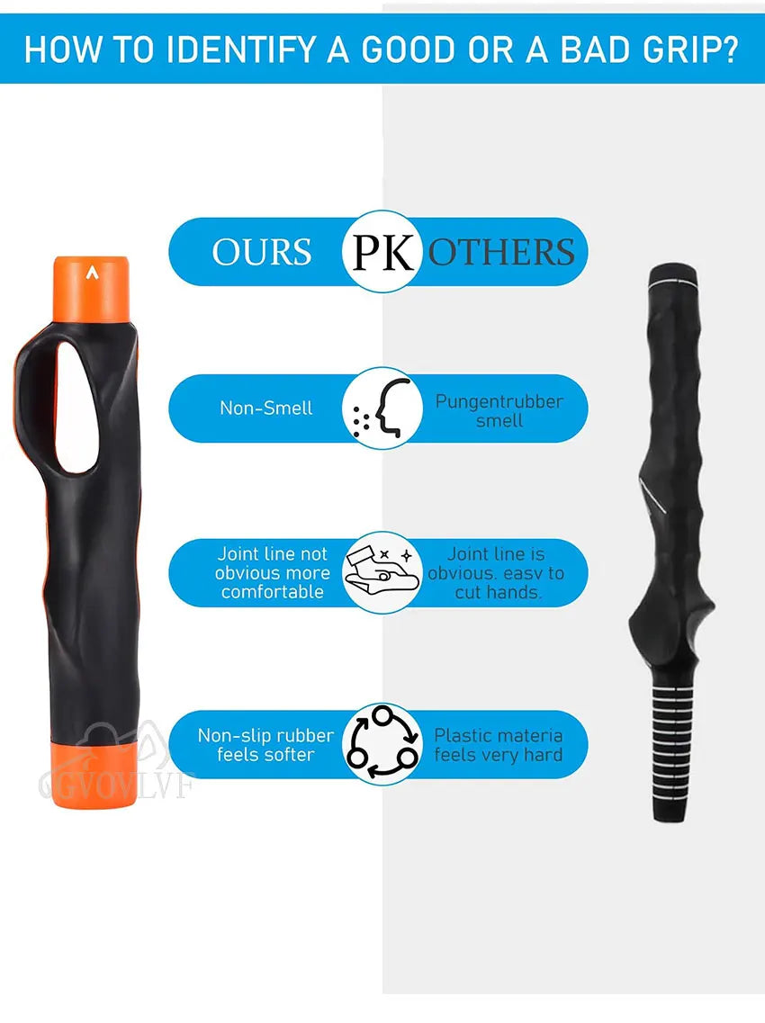 Golf Club Training Grip Aid for Posture and Alignment