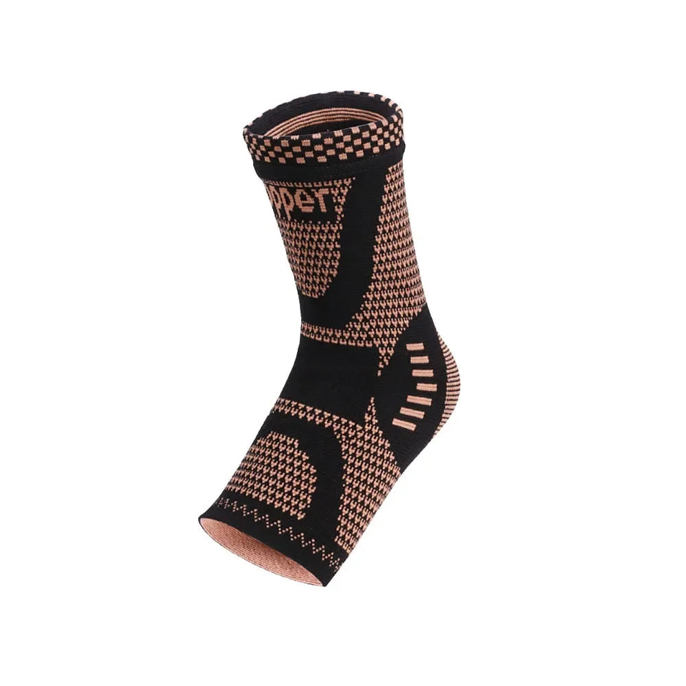 Copper-Infused Compression Ankle Support for Sports & Daily Wear