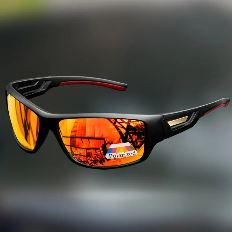 Polarized Sports Sunglasses with Camouflage Frame