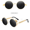 Classic Round Metal Frame Sunglasses with UV400 Protection