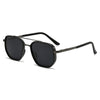 Classic pilot polarized sunglasses with black frames and dark lenses
