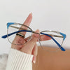 Retro Cat Eye Glasses with Blue Light Blocking & Photochromic Lenses