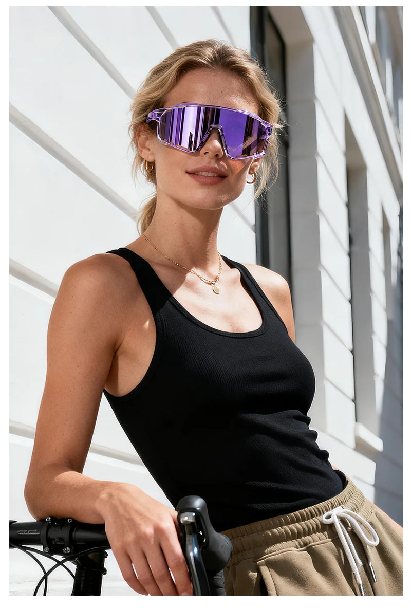 TR90 Cycling Glasses with Interchangeable Lenses for Men and Women