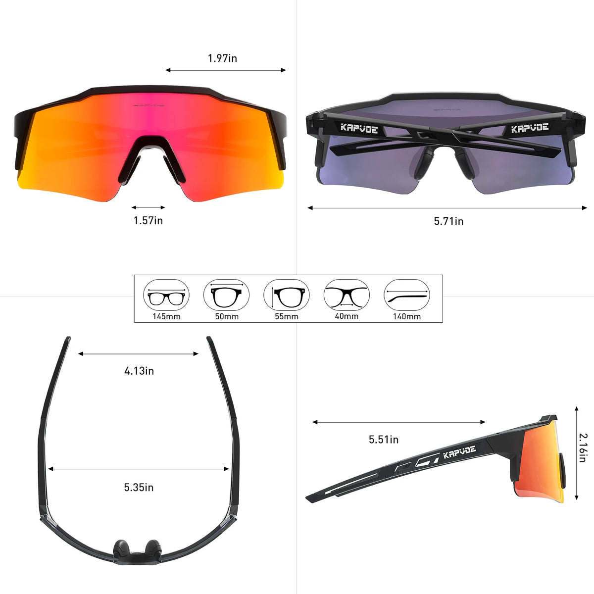 Polarized Cycling Sunglasses with UV400 Protection