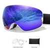 Outdoor Ski Goggles with Protective Case and Anti-Fog Lenses