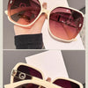 Oversized Square Sunglasses with Gradient Lenses