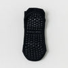 Chaussettes de yoga et de fitness noires à semelle texturée