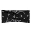 Black bohemian print wide headband folded and displayed