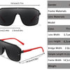 Square Frame Sunglasses for Men and Women — UV Protection for Sports and Driving