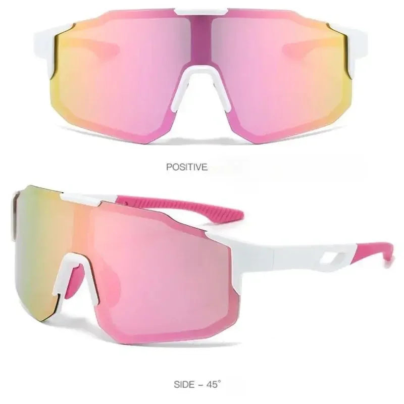 UV400 Cycling Sunglasses with Large Frame