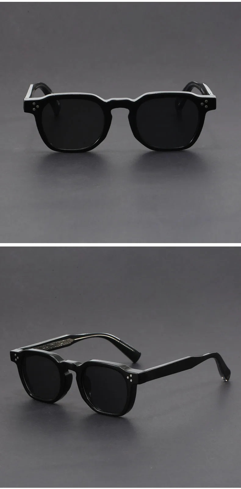 Retro Tortoiseshell Acetate Square Sunglasses
