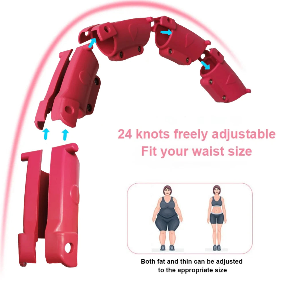 Adjustable Weighted Exercise Hoop for Core and Waist Toning