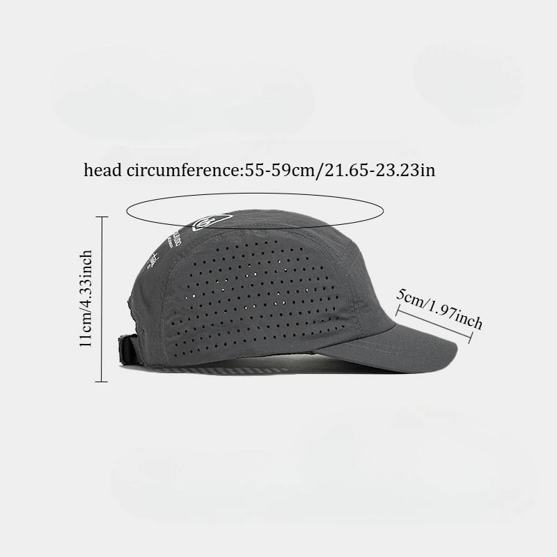 Lightweight Quick-Dry Mesh Baseball Cap with UV Protection