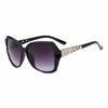 Purple Square Sunglasses with UV400 Protection