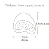 Self-Adhesive Leather Forefoot Cushions for High Heels