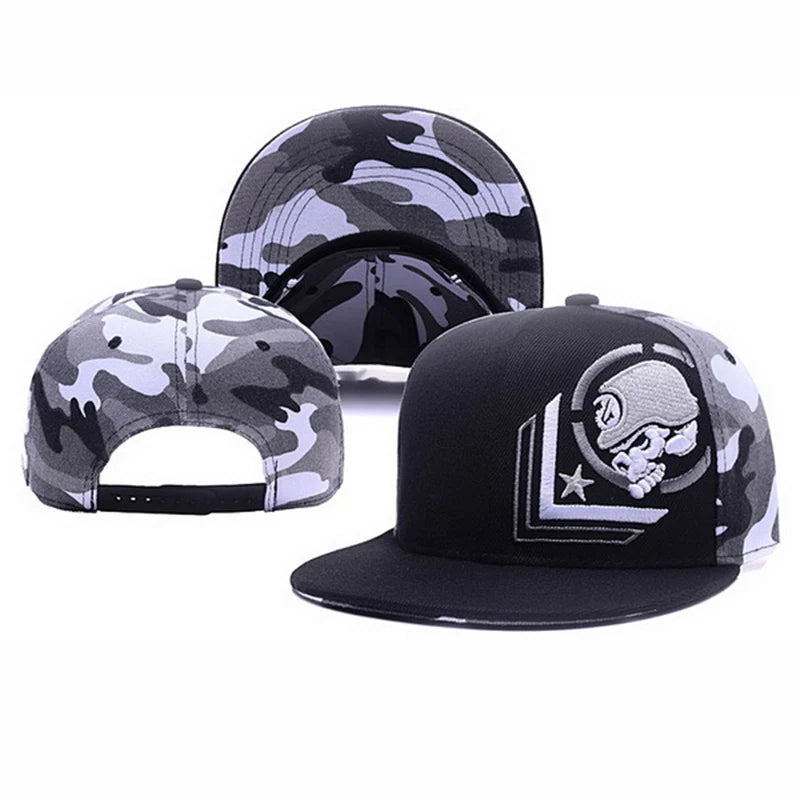 Embroidered Snapback Baseball Cap