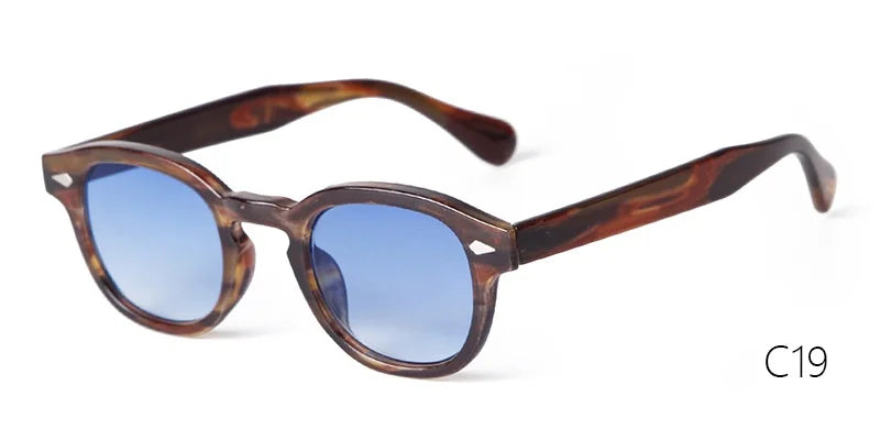 Retro Round Sunglasses with UV400 Protection