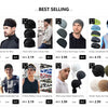 Collection de bandanas sport noires et grises pour hommes, avec casquettes sans genre et motifs camouflage militaire.