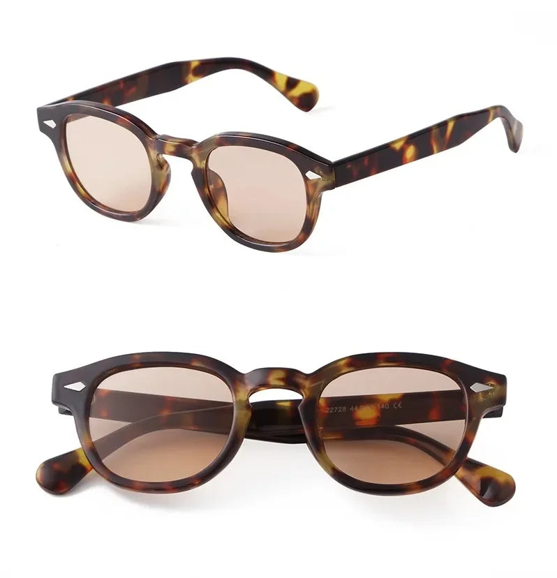 Retro Round Sunglasses with UV400 Protection
