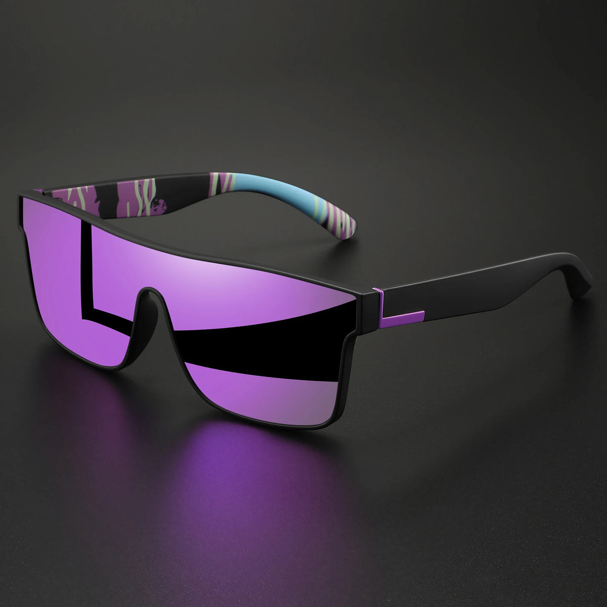 Classic Square Sunglasses with UV400 Protection