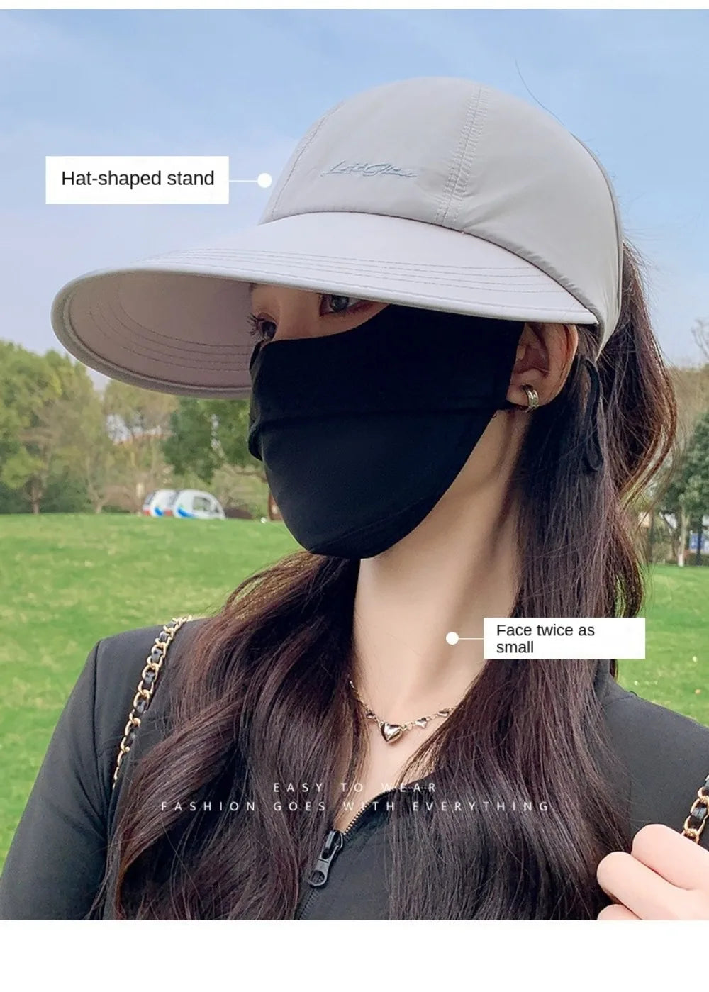 Foldable Wide Brim Sun Hat with Adjustable Strap