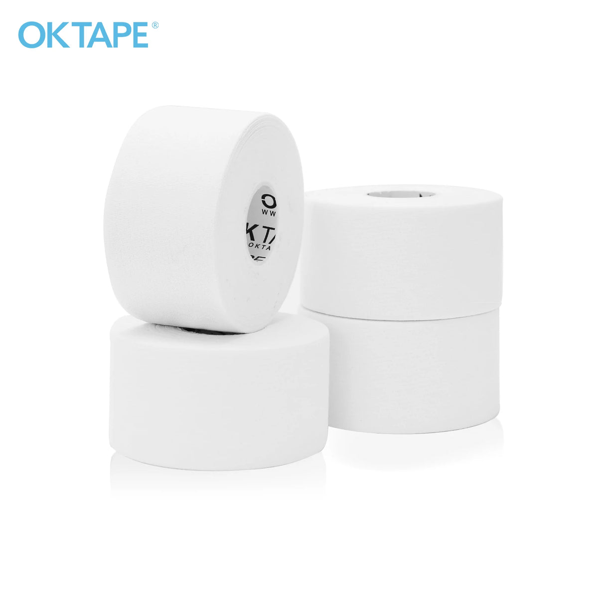 Rouleaux de ruban sportif blanc pour le soutien et la récupération des articulations
