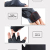 Close-up views of fingerless cycling and fitness gloves showing super elastic material, flexible butterfly net, easy removal,