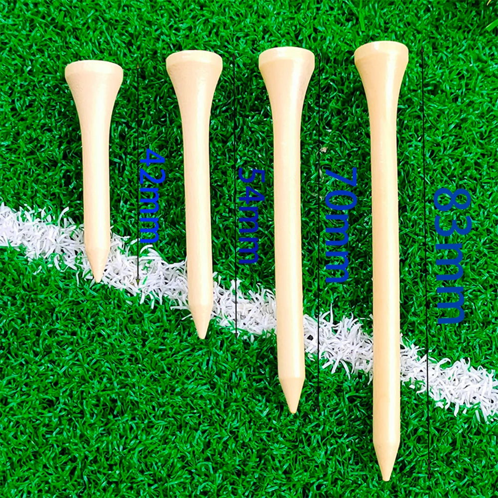 Natural Wood Golf Tees (100-Pack)