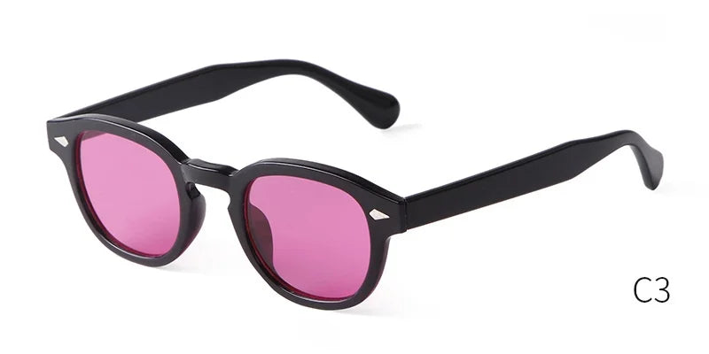 Retro Round Sunglasses with UV400 Protection