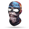 Skull Print Full Face Balaclava for Motorcycle & Outdoor Sports